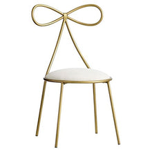 JXXDDQ Sgabello Fashion in Ferro battuto con Fiocco Principessa Cuore Cuore comò Sedia Schienale Singolo Moderno e Minimalista