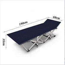 Haojie Letto Pieghevole per Ufficio Pranzo Break Single Nap Letto Portatile Leggero e Semplice accompagnatore reclinabile Letto per Adulti