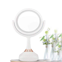 Specchio per Il Trucco, Specchietti per Il Trucco del Bagno Specchi con Luci A LED Illuminati con Ingrandimento 1X / 5X, Luce di Cortesia Portatile A Doppio Lato
