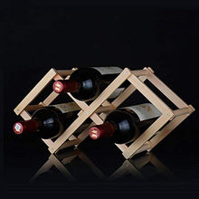 ASDFGHJKL 3 Bottiglia piegante di Vino di Legno del Supporto della cremagliera del Vino cremagliera Organizzatore Cucina Bancone Wine Stand mensola di Esposizione