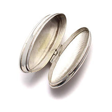 Portapillole ovale con incisione, in argento Sterling 925, contenitore per pillole personalizzabile, stile vintage