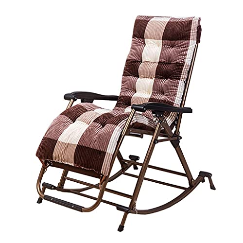 Lettini Pieghevoli Sedia a Dondolo da Giardino per Esterni Relax Comfort | Sedia a Sdraio Sedia a Sdraio Sedia a Sdraio Reclinabile con Cuscini