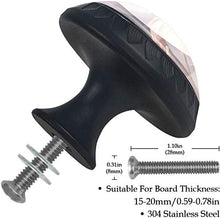 Cavallo Sulla Spiaggia Pomelli per Porta Set di 4 Pomelli per Mobili Manopole per Cassetti Cucina Armadio Vetro