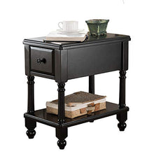 XJL Soggiorno del Comodino MDF Gambale in Legno Massello Table Table Table End Tavolo della Tavolo Lato in Legno Creativo Tavolino Tavolo Piccolo Tavolino con 1 Cassetto (Color : Style A)