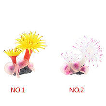 Fgyhty Acquario Fish Tank Silicone Corallo Anemone impianto di Decorazione Design Calcestruzzo Simulazione di Base Piante Ornamenti