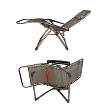 Sywlwxkq Sedie Heavy Duty Zero Gravity, Sedie da Spiaggia, Sedia reclinabile Pieghevole, Giardino Patio in Spiaggia Campeggio, Lettino Prendisole, Lettini Prendisole, Larghezza Super 68CM