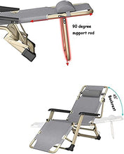 Sedia reclinabile Pieghevole Zero Zero Gravity Sedia Lounge Oversize XL, Sedie a sdraio Cuscino in cotone per giardino Patio esterno Sedie Lettini Sdraiati Piano reclinabile Caricamento fino a 300 kg