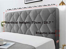 Copri Testata Letto,Copertura per Testiera per Letto Imbottita Fodera Elastica Protezione all-Inclusive Testata Singolo Matrimoniale Anti-Collisione Cuscino,Lavabile (Color : A, Size : 160cm)