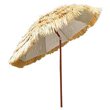 ZZZR Ombrellone da Giardino con ombrellone in Paglia, ombrellone in Paglia Tropicale Hawaiana con Funzione di inclinazione, per Patio, Giardino, Balcone, ombrellone da Spiaggia, 6,5 Piedi