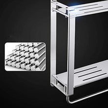 HYJMJJ Great Coat Ganci, Bagno Rack Mensola da Bagno in Acciaio Inox 304 mensola Angolo Bagno Rettangolare Bagno mensola a Muro impiccagione Tieni la Grande Vita.