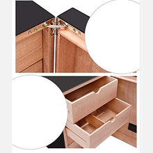 AMOYEE Scatola di Sigaro humidor Custodia Sigaro umidificatore Naturale Cedro Legno Grande capacità armadietto idratante armadietto idratante