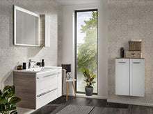 FACKELMANN - Lavabo in marmo colato Luxor sinistro/lavabo in marmo colato, dimensioni: circa 100 x 14,5 x 48,5 cm (L x A x P): 100 cm