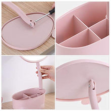 Cabilock Specchio per Il Trucco con Scatola di Immagazzinaggio Simpatico Supporto Specchio Cosmetico a Forma di Giraffa per La Casa Camera da Letto Bagno Donne Ragazze Specchio Cosmetico