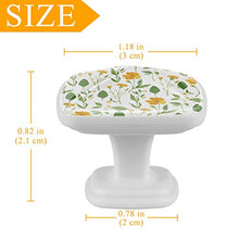 Fumetto di fiori 4 PCS Pomelli per Porta, Pomolo per Mobile, Pomelli per Mobili con Viti, Maniglia per Armadietto, Pomelli per Porta, Pomelli per Cassetti per Porta, Armadio, Cassetto e Credenza
