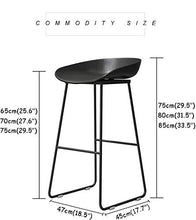 Sgabelli Nordico Sgabelli Da Bar, Poggiapiedi Senza Braccioli Della Sedia Del Pub Della Cucina Della Prima Colazione, Sgabelli Casuali Del Metallo Di Arte Del Ferro Alto, Contro Altezza 65/70/75 Cm