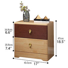 FEANG 2 cassetti Comodino da Comodino Comodino assemblato Armadio di stoccaggio Armadio Camera da Letto tavolino tavolino da Tavolo per Soggiorno Camera da Letto
