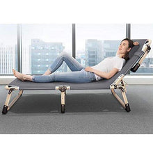 AKSHOME Sedia A Sdraio Pieghevole Singola Moda Beach Lettino da Sole Portatile Ufficio Pausa Pranzo Letto Giardino Esterno Lettino Letto Semplice Letto A Quattro Piedi-178X56X30Cm