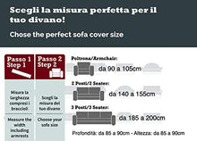 BiancheriaWeb Copridivano Fodera Telo Protezione Divano con Laccetti Fiocco Varie Fantasie 2 Posti RIV Bordeaux