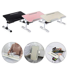 jiaju Tavoli da Picnic Tavolo Pieghevole, Portatile Pieghevole per Laptop Desk Studio Regolabile Tabella Taccuino Desktop Standing Ergonomico Mobile Mobile Lazy Lap Tray per Lettura del Letto