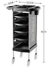 Carrelli portaoggetti Carrello portatile multifunzionale del carrello di bellezza del carrello di rotolamento dei capelli di stoccaggio del barbiere del carrello del salone del salone con i cassetti &