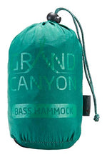 Grand Canyon Bass Hammock Bass - Amaca Outdoor Fino a 150 kg, Amaca da Viaggio Leggera e compatta con Protezione per Gli Alberi - Storm (Benzina)