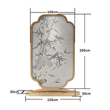 Room Screen Even Divisorio per Sala Schermo a Pannello, Schermo Unico Classico Classico Cinese, divisorio per Sala da Pranzo Indipendente Orientale in Legno massello Naturale