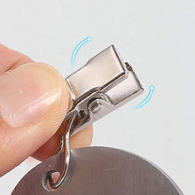 N\O 8 Pezzi Pesi Tovaglia Clip, Pendente per Tovaglia in Acciaio Inossidabile, Pesi per Tovaglia con Clip in Metallo, Morsetti per Tovaglia per Campeggio All'aperto,Giardino, Casa