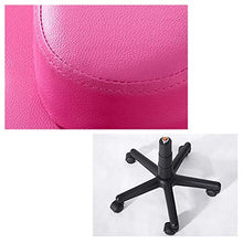 ZHJING Seggiola da Bar Sgabelli da Bar Seggiolone da Bar Sedia Girevole for Parrucchiere Sgabello for Parrucchiere di Bellezza Regolabile in Altezza (Color : Pink)