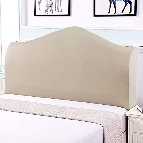 OOFAYWFD 90/120CM Elastica Copri Testata Letto Matrimoniale,Rivestimento testiera in Velluto, Morbido Tessuto Elasticizzato, Antipolvere. Colori e Stili Classici.Fodera per testiera Camera da Letto