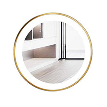 XQAQX Specchio da Parete Specchio da Bagno Bagno Specchio Rotondo a Parete Specchio LED Trucco dello Specchio della Struttura del Metallo Camera da Letto Decorazione del Salone D12054