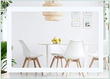 COSTWAY Specchio da Bagno con Illuminazione a LED a Parete con Interruttore Tattile Intelligente, Dimensioni:70 x 50 x 5,5 cm
