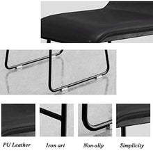 LIYIN-Sedie Sedia da Pranzo Sgabelli Alti Sgabelli da bancone Sgabelli da Bar Moderni Seduta Imbottita in Ecopelle e poggiapiedi in Metallo, 65 cm / 70 cm / 75 cm
