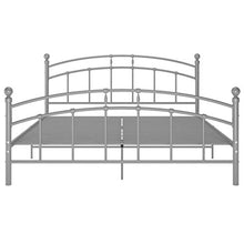 vidaXL Giroletto Grigio in Metallo 140x200 cm