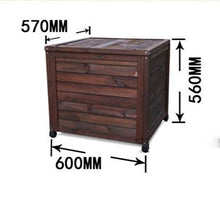 Armadietto da Esterno Per Mobili da Giardino Scatole piattaforma esterna di legno solido Locker Governo di immagazzinaggio del sedile di sicurezza for il giardino Balcone Aisle protezione solare
