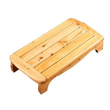 FFYN Sgabello da Bagno Divano in Legno Poggiapiedi Panca con gradini Sgabello Piccolo in Cedro Rettangolo Stuoia in Legno Sgabello da Doccia Pedale Impermeabile Panca da Doccia antisciv