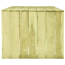 SKM Tavolo da Giardino 220x101,5x80 cm Legno di Pino Impregnato