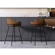 TXXM, sgabello da bar, alla moda, creativo, sedia da bar e da bar con schienale alto, girevole, sgabello per la colazione, ristorante, sgabello (colore: marrone, dimensioni: 75 cm)