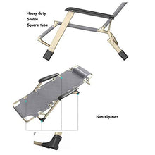 ZHICHENG Confortevole Zero-gravità reclinabile Terrazza reclinabile Pieghevole reclinabile all'aperto Ufficio Spiaggia reclinabile Extra Ampio Patio Sedia Sdraio con Cuscini