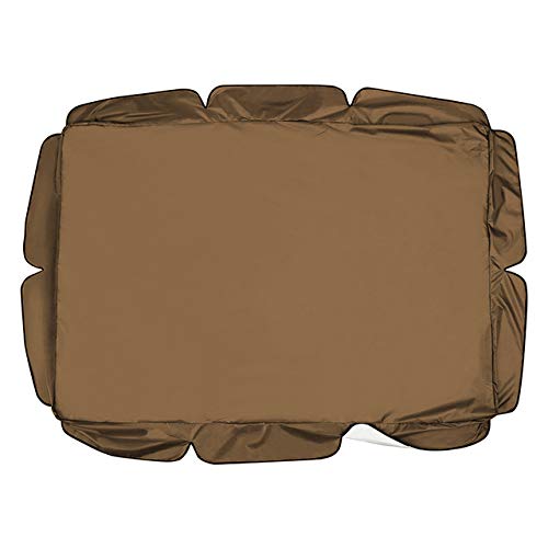 Markoo - Tettoia di ricambio per altalena da giardino, impermeabile, per esterni, altalena, amaca, tettoia, tettoia di ricambio per altalena, color cioccolato, 195 x 125 x 15 cm