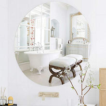 XQAQX Specchio da Trucco Specchio Ingranditore Nordic Parete Bathroom Specchio, Specchio Rotondo, Specchio da Toilette, Bagno Decorazione - Bianco
