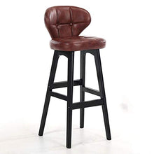 WENJUN Chair La Rotazione Sedile con sgabelli, Altezza Regolabile in Cuoio Moderna Cucina Bar Sgabello bancone, (Color : Brown)