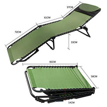 FUFU Sedie a Sdraio Lounge Chair, Outdoor Single Lunch Break Pieghevole da Ufficio Nap Nap Casual Pieghevole reclinabile Portatile Marching Bed 190 * 58 * 33cm Pieghevoli