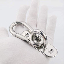 CYH 4 Pezzi Gancio per Soffitto, Gancio per soffitto Suspension SUS304 Acciaio Inossidabile, Carico Fino a 450KG, Appendini da Parete per Swing, Amaca, Aerial Yoga e Parasole