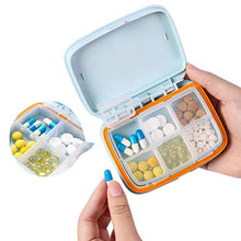 iPobie Scatola per Pillole,Contenitore Organizer per Pillole con Grande Capacità da Viaggio a 6 Scomparti per Medicine Quotidiane e Contenere Vitamine