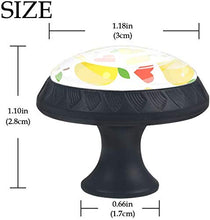Modello dell'amante del mango della frutta tropicale Pomelli per Porta Set di 4 Pomelli per Mobili Manopole per Cassetti Cucina Armadio Vetro