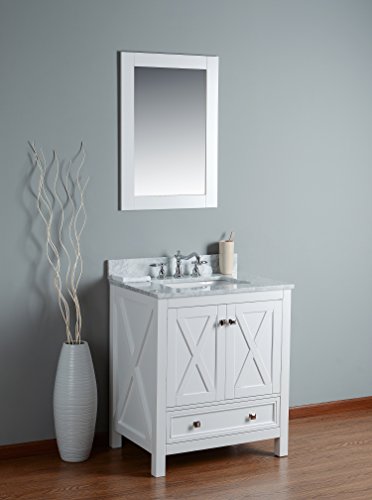 Rubeza Brooklyn - Mobiletto da bagno, 750 mm, colore: Bianco