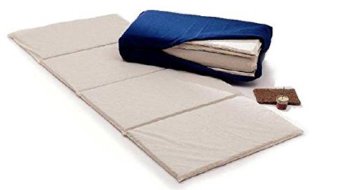 Vivere Zen - Futon trasportabile 112x200 (Cotone/Cocco) - Misura 112x200x3cm (Cocco) + Fodera