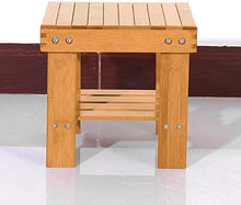 RYH Bagno Sgabello Leggero, Sgabello per Fiori Sgabello Piccolo per Bagno Sgabello in bambù Sgabello per gradini Sfera Antiscivolo Gratuita del Piede