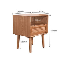 GXT WGZ- Comodino Camera Locker, Camera da Letto Comodino, Soggiorno Locker, Living Room Divano Fianco del Mobile (Color : Wood Color)