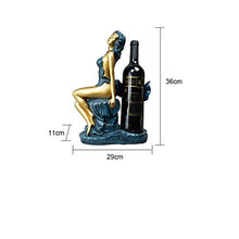 aipipl Decorazione Domestica Retro Statua Astratta Dea Cremagliera del Vino Artigianato Decorazione Decorazioni per Ufficio Ornamenti per Esposizione Regali di Nozze inaugurazione della casa, Blu
